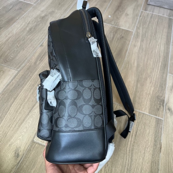 Coach West Backpack In Signature Canvas - Picture 5 of 10